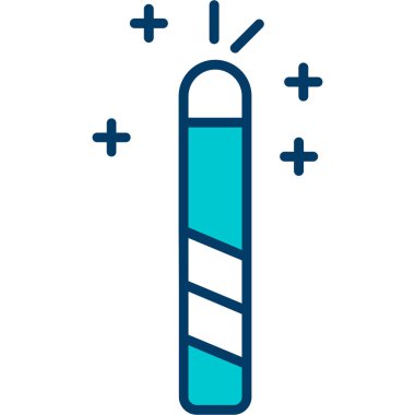 Beyaz zemin üzerinde fırça simgesi olan çizgi boyası tüpü. Renkli taslak konsepti. vektör.