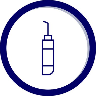 Şırınga. Web simgesi basit illüstrasyon