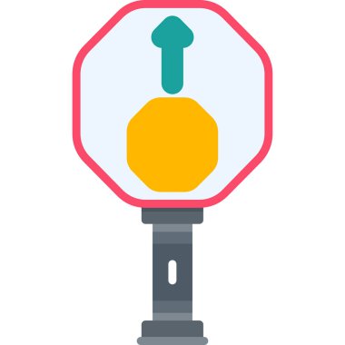 Trafik lambası. Basit illüstrasyon