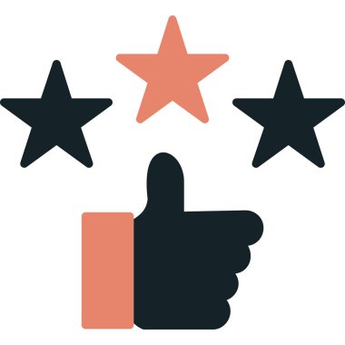 Beğeni simgesi, vektör illüstrasyonu