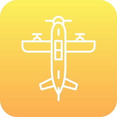 uçak simgesi soyut arkaplan grubunda izole edildi