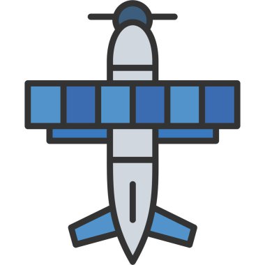 Havacılık uçak havacılık simgesi - taslak biçimi