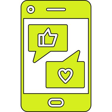 Mesaj kabarcık ile Smartphone