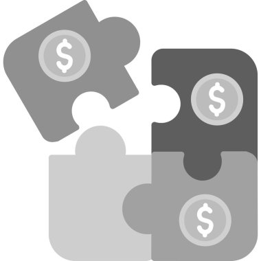 Dolar simgesi ve vektör illüstrasyonlu para kavramı