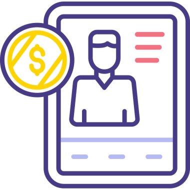 iş kartı finans simgesi