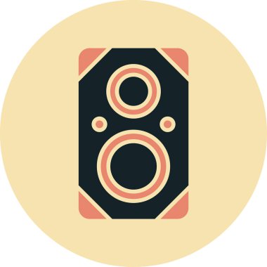 Modern b 'nin vektör çizimi simge hoparlöründen yoksun