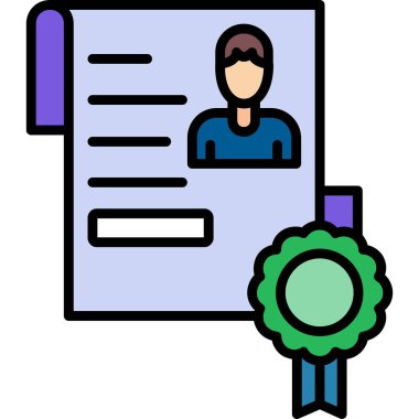 business certificate icon vector illustration