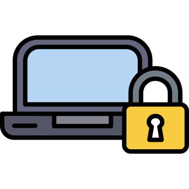 ikon vektör illüstrasyonunu kilitle