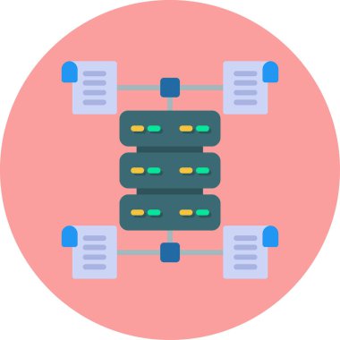 ağ simgesi, illüstrasyon vektörü