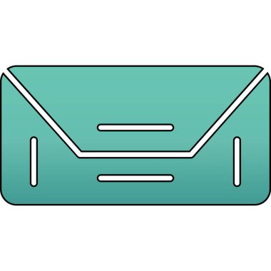 posta zarfı simgesi. ince renk tasarımı. vektör illüstrasyonu.