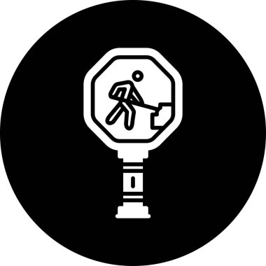 Moda tarzında izole edilmiş trafik ışığı simgesi