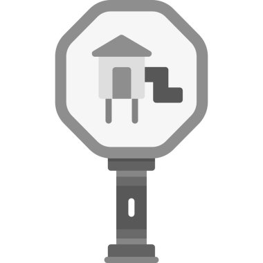 trafik sinyal simgesi vektör çizimi tasarımı