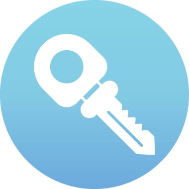 trend biçimi izole edilmiş arkaplanda anahtar simgesi