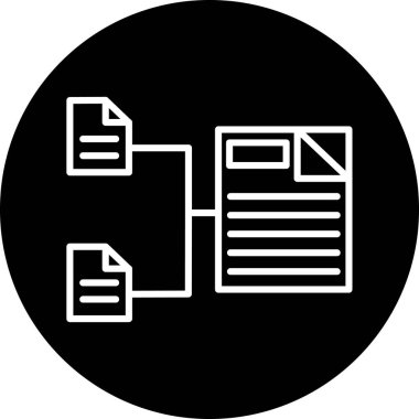 belge simgesi vektör illüstrasyonu