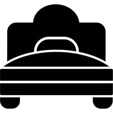 Otelde. Web simgesi basit illüstrasyon