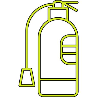 Gaz söndürme ikonu. Web için gaz vektör simgelerinin özet çizimi