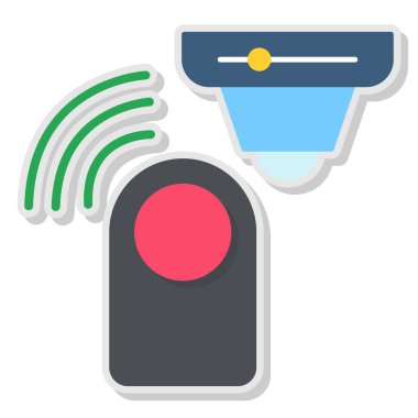 sinyal sinyal simgesi düz biçimli