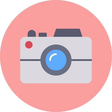 kamera simgesi vektör illüstrasyonu