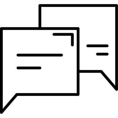 konuşma kabarcığı vektör çizimi