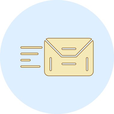 İleti vektörü illüstrasyon grafik tasarımı içeren e-posta zarfı