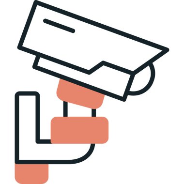 CCTV kamera simgesi taslak biçimi