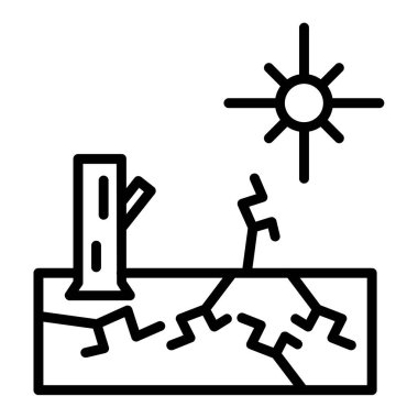 Rüzgar enerjisi çizgisi simgesi, vektör işareti