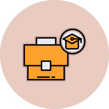 Beyaz arkaplanda izole edilmiş ana hatlı mezuniyet kitabı simgesi. Püskül ikonlu mezuniyet sembolü. vektör.