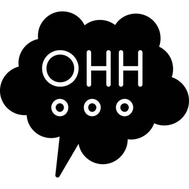 Bir konuşma balonu simgesinin vektör çizimi