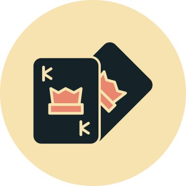 Bir taç simgesinin vektör illüstrasyonu