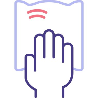 Bir kitap simgesinin vektör illüstrasyonu