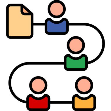 İş ekibi çalışması. Web simgesi