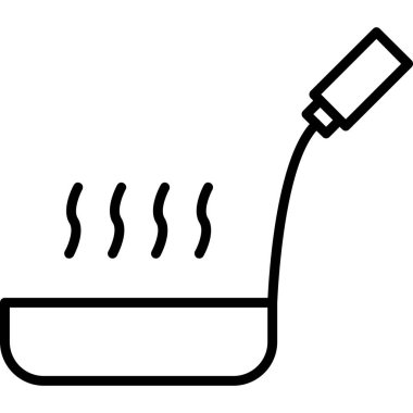 sıcak sıcak sıcak simge, taslak biçimi