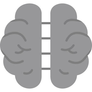 beyin ikonu vektör illüstrasyonu