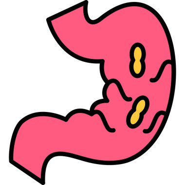 Bir bebeğin karikatür çizimi.