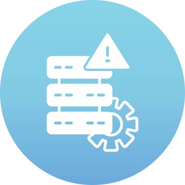 veri merkezi vektör simgesi modern basit vektör illüstrasyonu