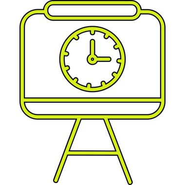 Saat. Web simgesi basit illüstrasyon