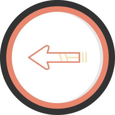 ok simgesi, vektör illüstrasyonu