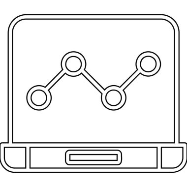 Veri analizi ve istatistik vektör illüstrasyon grafik tasarımı tableti