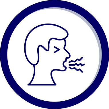 Sigara içen adam. vektör illüstrasyonu