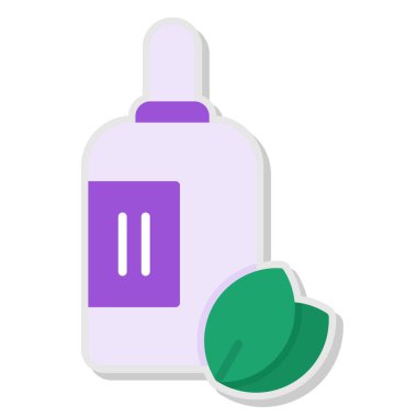 ilaç şişesi simgesi, izometrik 3 boyutlu