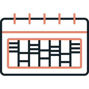 Takvim. Web simgesi basit tasarım