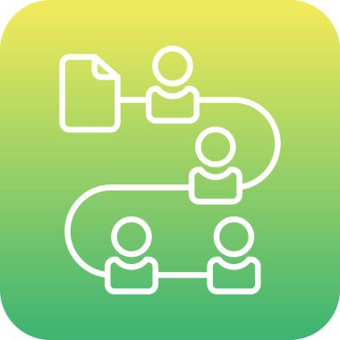 eşsiz grup vektör çizgisi simgesi