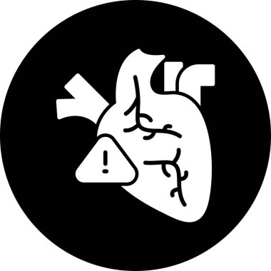 Kalp. Web simgesi basit illüstrasyon