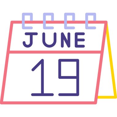 9 Haziran. Takvim simgesi takvim günü. Takvim tarihi, saat. Takvim. Haziran 'da. Takvim. vektör kavramı.