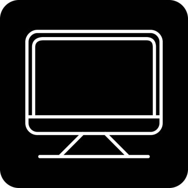 Bilgisayar ekranı. Basit simge