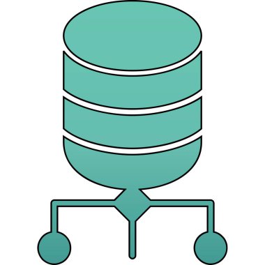 Modern bir simgenin vektör illüstrasyonu