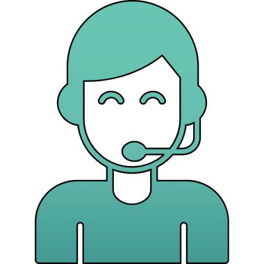 Müşteri Çağrı Merkezi operatörü simgesi