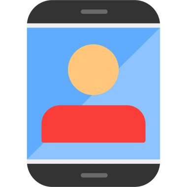 Akıllı telefon. Web simgesi basit illüstrasyon