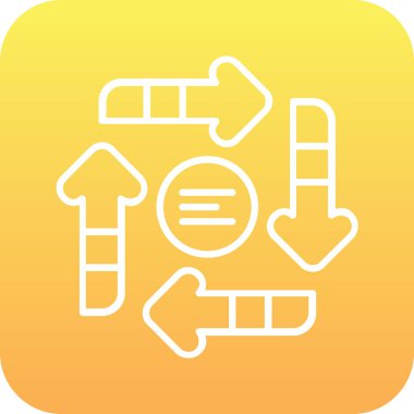 Bir İHA simgesinin vektör illüstrasyonu