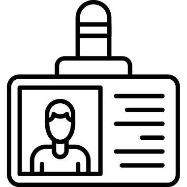 Kimlik kartı. Basit tasarım